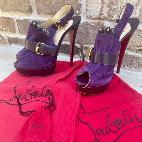 Christian Louboutin | Jen slingback platform heels - Picture 2 of 11